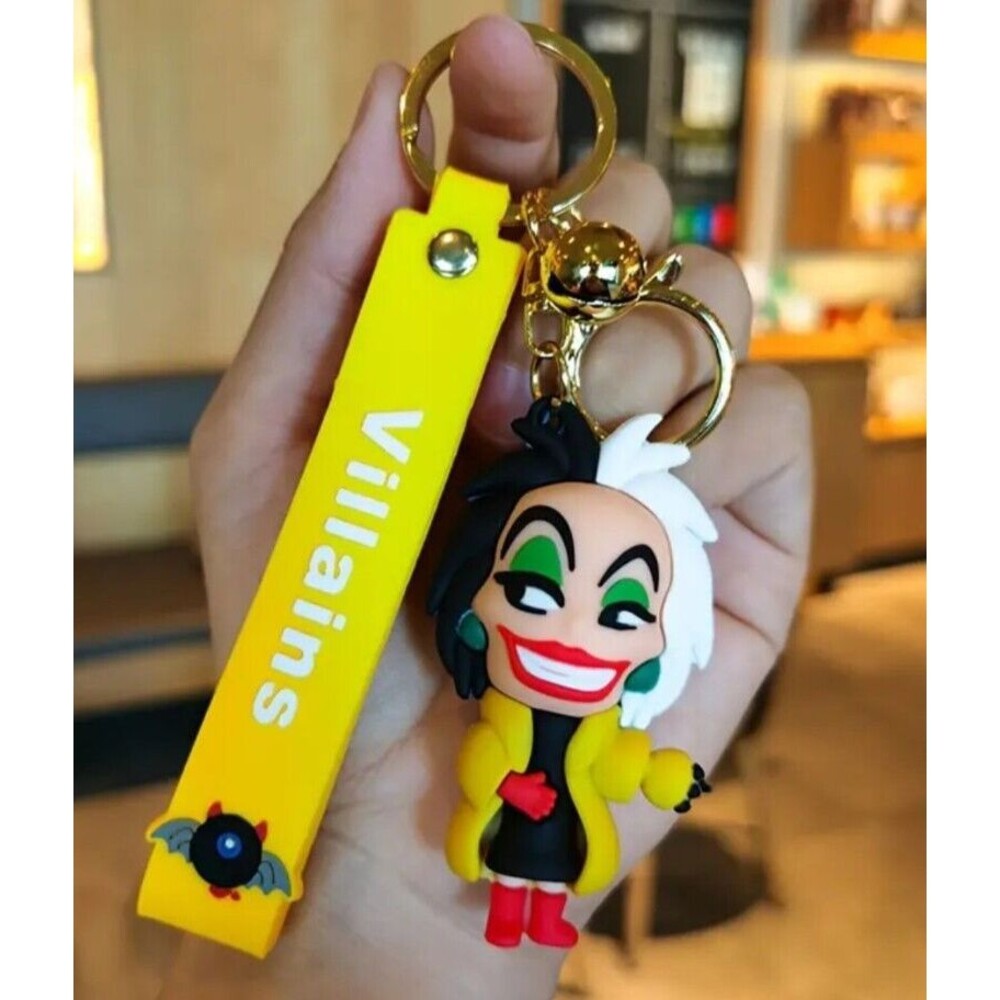 Disney 3D Corella Deville Keyring Keychain Key Ring
